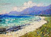 Lionel Walden Hawaiian Coastal Scene, oil painting by Lionel Walden oil painting on canvas
